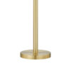 Dany 28 Inch Table Lamp with Crystal Drum Shade, Gold Brass Metal Base
