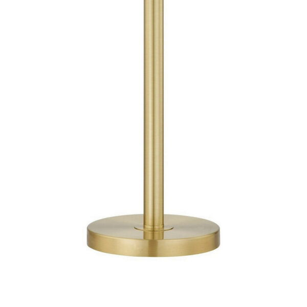 Dany 28 Inch Table Lamp with Crystal Drum Shade, Gold Brass Metal Base