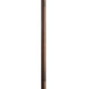 60 Inch Floor Lamp with Crystal Drum Shade, Metal Base, Antique Bronze