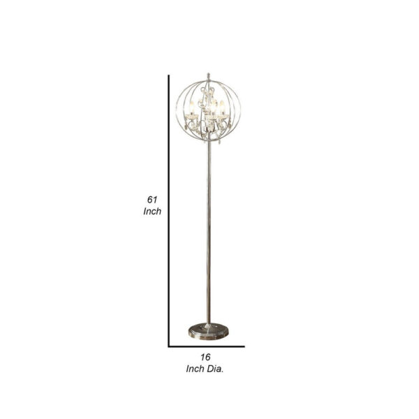 1502202669919b8e3b1a7.jpeg Shine 61 Inch Floor Lamp, Chandelier Style, Crystal and Metal, Chrome