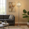 1502202669919b90ddea3.jpeg Shine 61 Inch Floor Lamp, Chandelier Style, Crystal and Metal, Chrome