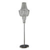 1502202669919ba524de3.jpeg Cara 62 Inch Floor Lamp, Hanging Drop Design, Crystal and Metal, Chrome