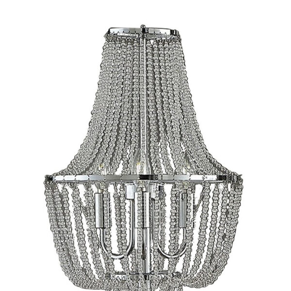 1502202669919ba72b4eb.jpeg Cara 62 Inch Floor Lamp, Hanging Drop Design, Crystal and Metal, Chrome