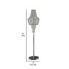 1502202669919bad08320.jpeg Cara 62 Inch Floor Lamp, Hanging Drop Design, Crystal and Metal, Chrome