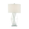 1502202669919bc8c09f9.jpeg 30 Inch Table Lamp, Geometric Mirrored Base, Set of 2, Glass, Clear
