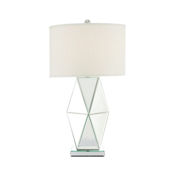 1502202669919bcb63b25.jpeg 30 Inch Table Lamp, Geometric Mirrored Base, Set of 2, Glass, Clear