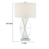 1502202669919bd09c1f6.jpeg 30 Inch Table Lamp, Geometric Mirrored Base, Set of 2, Glass, Clear