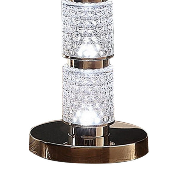 1502202669919bebee795.jpeg Siri 47 Inch Floor Lamp with LED Glass Shade, Metal Base, Nickel Finish