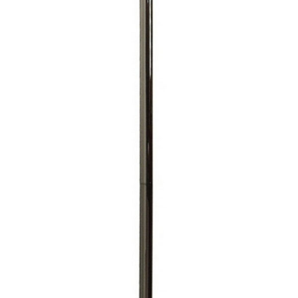 Hana 61 Inch Floor Lamp, Modern Crystal Glass Shade, Metal, Black Nickel