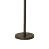 Hana 61 Inch Floor Lamp, Modern Crystal Glass Shade, Metal, Black Nickel