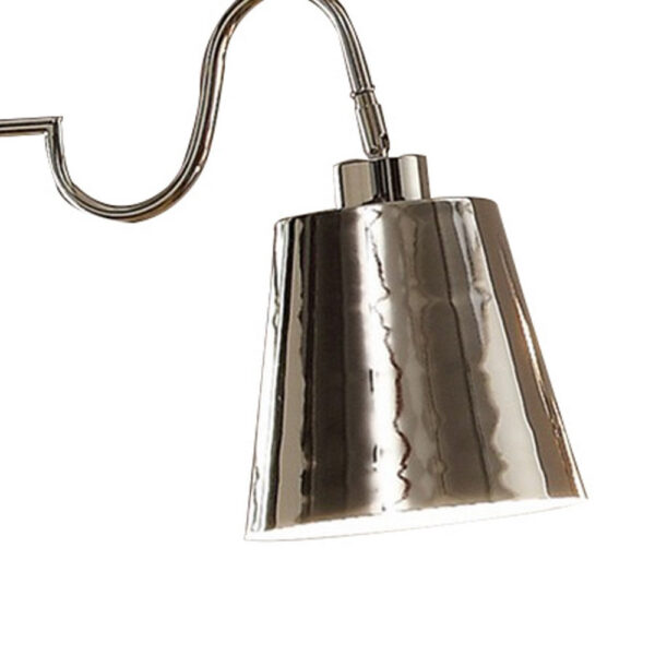 1502202669919c5f4efe0.jpeg 63 Inch Floor Lamp, Cone Metal Shade, Round Base, Silver Finish