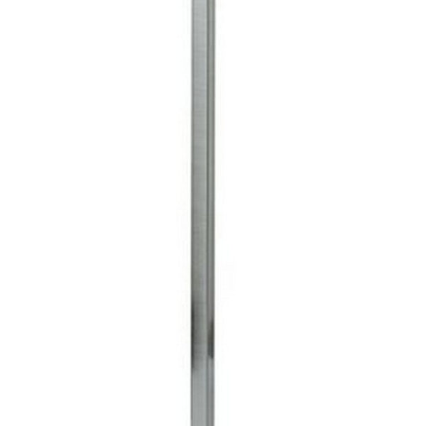 60 Inch Floor Lamp, Metal Drum Shade, Modern Style, Square Base, Nickel