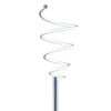 Sun 58 Inch Floor Lamp, Accent Twisted Modern Design, LED Chrome Base