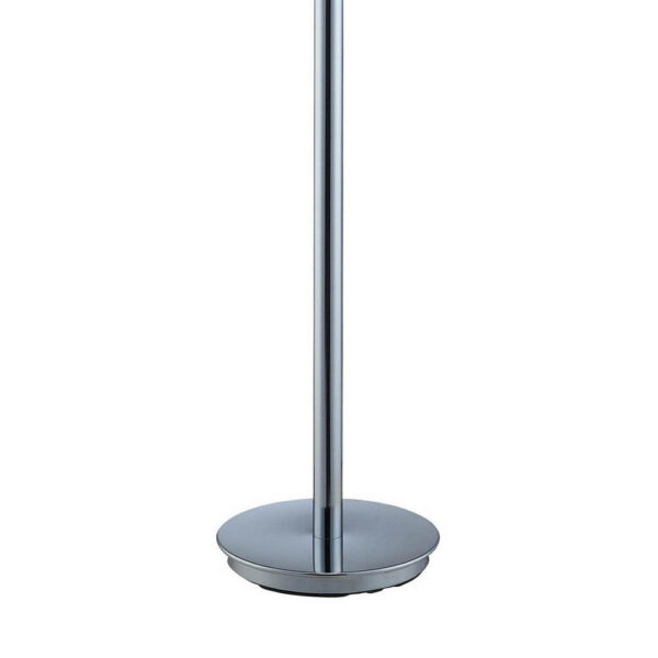 Sun 58 Inch Floor Lamp, Accent Twisted Modern Design, LED Chrome Base