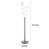 Sun 58 Inch Floor Lamp, Accent Twisted Modern Design, LED Chrome Base