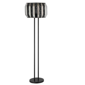1502202669919ced64c19.jpeg Pin 59 Inch Floor Lamp, Drum Shade, Metal Base, Accent Round Base, Black