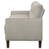 1502202669919dc73676e.jpeg Bow 77 Inch Sofa, Grid Tufted Back, Track Arms, Self Welt Trim, Beige