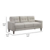 1502202669919dcb8b3a0.jpeg Bow 77 Inch Sofa, Grid Tufted Back, Track Arms, Self Welt Trim, Beige