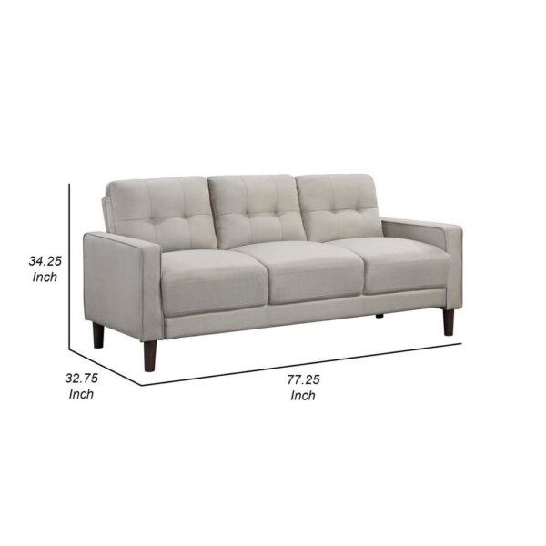1502202669919dcb8b3a0.jpeg Bow 77 Inch Sofa, Grid Tufted Back, Track Arms, Self Welt Trim, Beige