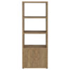 1502202669919e0126559.jpeg Tag 71 Inch Media Tower with 3 Shelves, 2 Doors, MDF Wood, Mango Brown