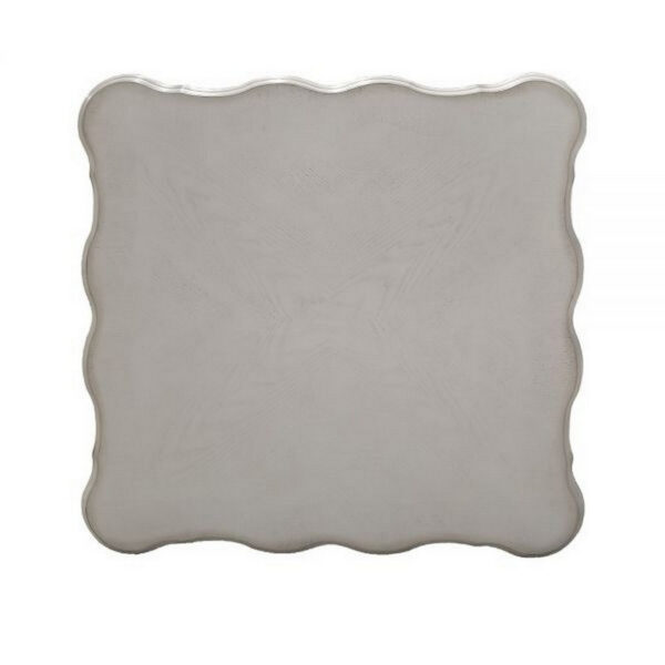 1502202669919e797c6eb.jpeg Ally 28 Inch Side End Table, Aspen Wood, Classic Scrollwork, Polyresin