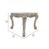 1502202669919e7ed2227.jpeg Ally 28 Inch Side End Table, Aspen Wood, Classic Scrollwork, Polyresin