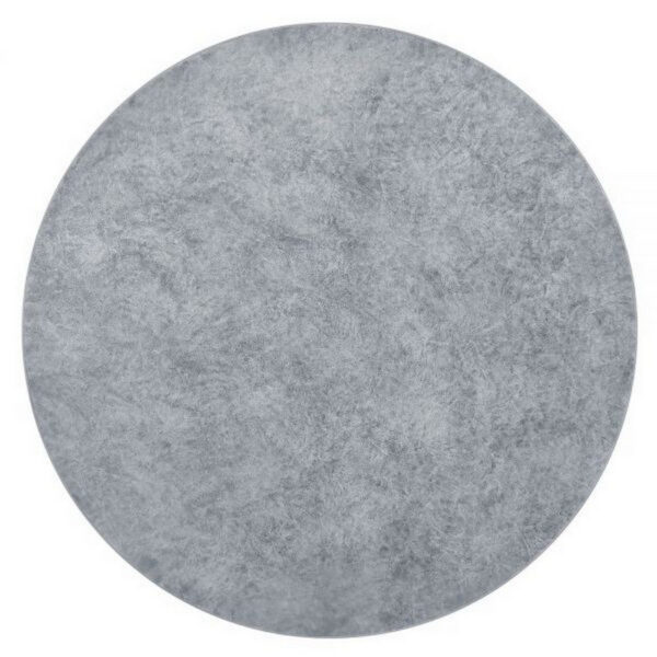 1502202669919fad76e59.jpeg Lylie 30 Inch Side End Table, Round Naturalistic Design, Gray Cement
