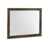 Bora 34 x 46 Dresser Mirror, Square, Solid Reclaimed Wood, Rustic Gray