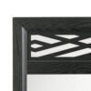 Kira 22 x 40 Dresser Mirror, Geometric Design, Rubberwood, Black Finish