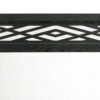 Kira 22 x 40 Dresser Mirror, Geometric Design, Rubberwood, Black Finish