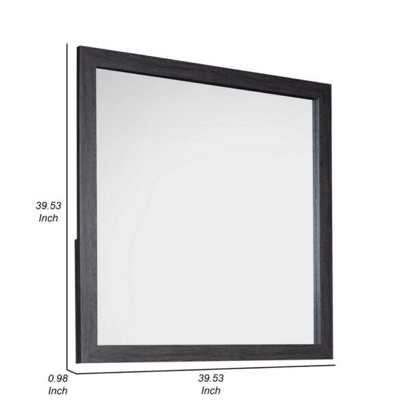 150220266991a0a83e464.jpeg Lala 40 x 40 Inch Dresser Mirror, Modern Rectangular Shape, Black Finish