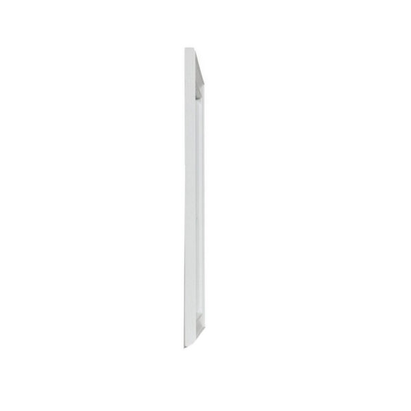 Limi 37 x 43 Dresser Mirror, Modern Wood Frame, White Brushed Finish