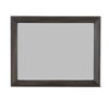 Laji 39 x 50 Dresser Mirror, Modern Style, Rich Walnut Brown Wood