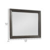 Laji 39 x 50 Dresser Mirror, Modern Style, Rich Walnut Brown Wood