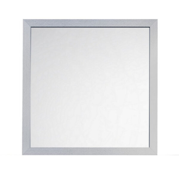 150220266991a147bbd6f.jpeg Moko 40 x 40 Dresser Mirror, Square, Modern Style, Gray Finished Frame
