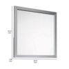 150220266991a150498f2.jpeg Moko 40 x 40 Dresser Mirror, Square, Modern Style, Gray Finished Frame