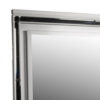 Lee 38 x 50 Dresser Mirror, Modern LED Light Trim, Silver Hardwood Frame