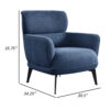 150220266991a20fc4593.jpeg Dup 34 Inch Accent Chair, Cushioned Seat, Rounded Track Arms, Muted Blue