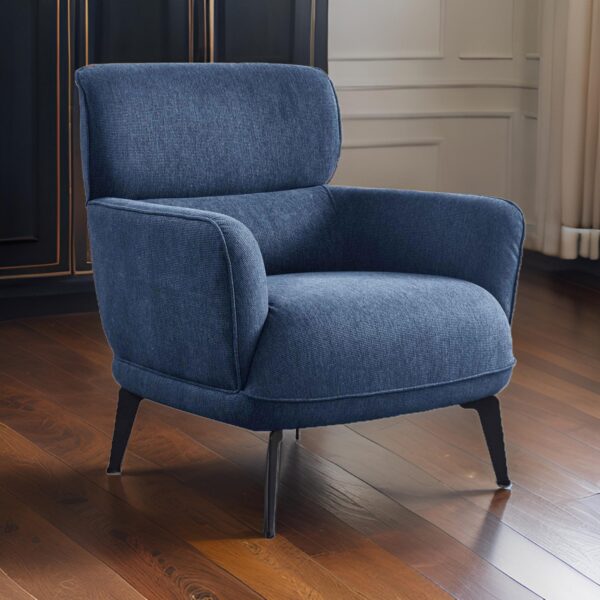 150220266991a212ebb92.jpeg Dup 34 Inch Accent Chair, Cushioned Seat, Rounded Track Arms, Muted Blue