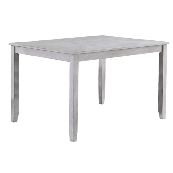 Charlotte 5 Piece Dining Table and Chairs Set, Wood, Farmhouse, White