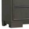 150220266991a4bb15d9f.jpeg Aliso 47 Inch Tall Dresser Chest, 5 Drawers, Solid Wood, Dark Gray Finish