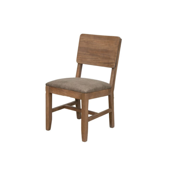 150220266991a5667b769.jpeg Umey 20 Inch Dining Side Chair Set of 2, Solid Wood, Brown, Faux Leather