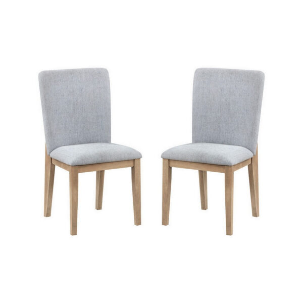 150220266991a5c6416c7.jpeg Emi 25 Inch Dining Chair Set of 2, Cushioned Seat, Gray Linen Upholstery