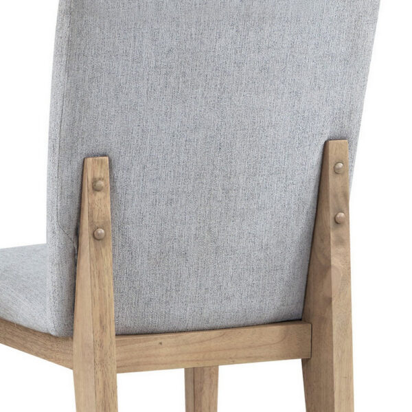 150220266991a5ca9d39a.jpeg Emi 25 Inch Dining Chair Set of 2, Cushioned Seat, Gray Linen Upholstery