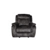 150220266991a5fd2e0ef.jpeg Harbor 39 Inch Manual Recliner Chair, Pocket Coils, Gray Faux Suede Velvet