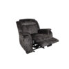 Harbor 38 Inch Power Recliner Chair, Pocket Coils, Gray Faux Suede
