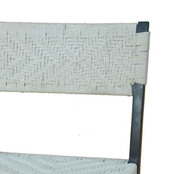 Cero 29 Inch Barstool Chair Set of 2, Wood, Cotton Woven, Black, Gray