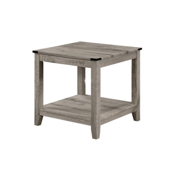 Hilton 3 Piece Coffee and End Table Set, Wood, Storage Shelf, Beige Finish