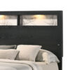 150220266991a8be6aa59.jpeg Yoh Queen Size Bed, Wood, Headboard with Lights and Shelves, Black