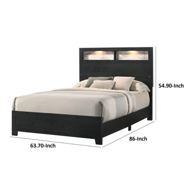 150220266991a8c3455c5.jpeg Yoh Queen Size Bed, Wood, Headboard with Lights and Shelves, Black
